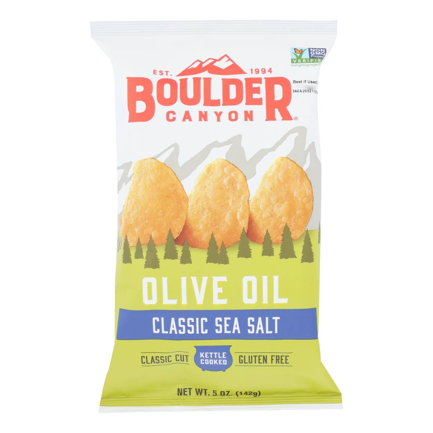 Boulder Canyon - Kettle Chips - Olive Oil - Case Of 12 - 5 Oz. | OnlyNaturals.us