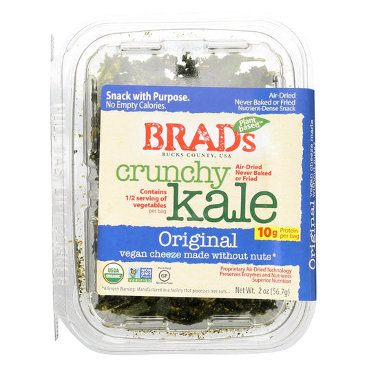 Brad's Plant Based - Crunchy Kale - Original - Case Of 12 - 2 Oz. | OnlyNaturals.us