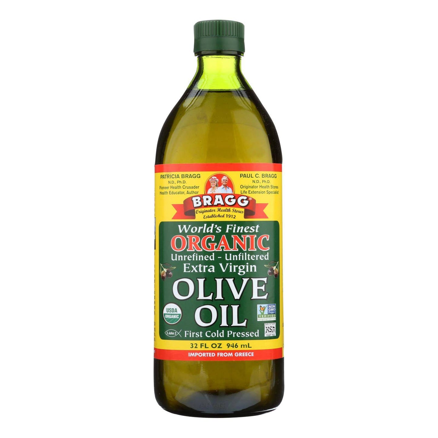 Bragg - Olive Oil - Organic - Extra Virgin - 32 Oz - Case Of 12 | OnlyNaturals.us