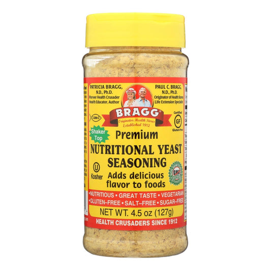 Buy Bragg - Seasoning - Nutritional Yeast - Premium - 4.5 Oz - Case Of 12  at OnlyNaturals.us