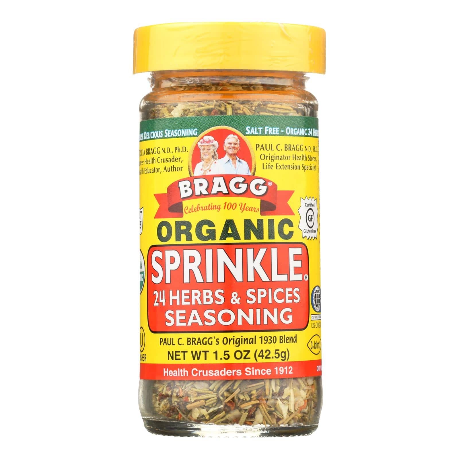 Buy Bragg - Seasoning - Organic - Bragg - Sprinkle - Natural Herbs And Spices - 1.5 Oz - Case Of 12  at OnlyNaturals.us