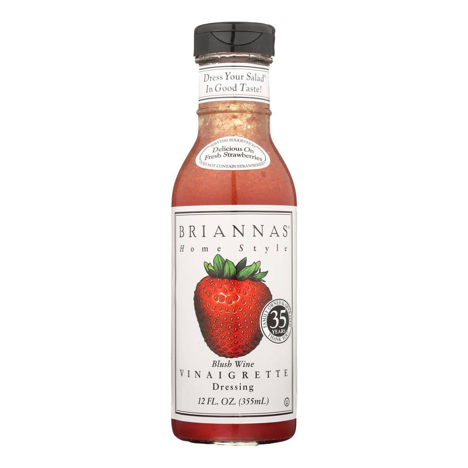 Buy Brianna's - Salad Dressing - Blush Wine Vinaigrette - Case Of 6 - 12 Fl Oz.  at OnlyNaturals.us