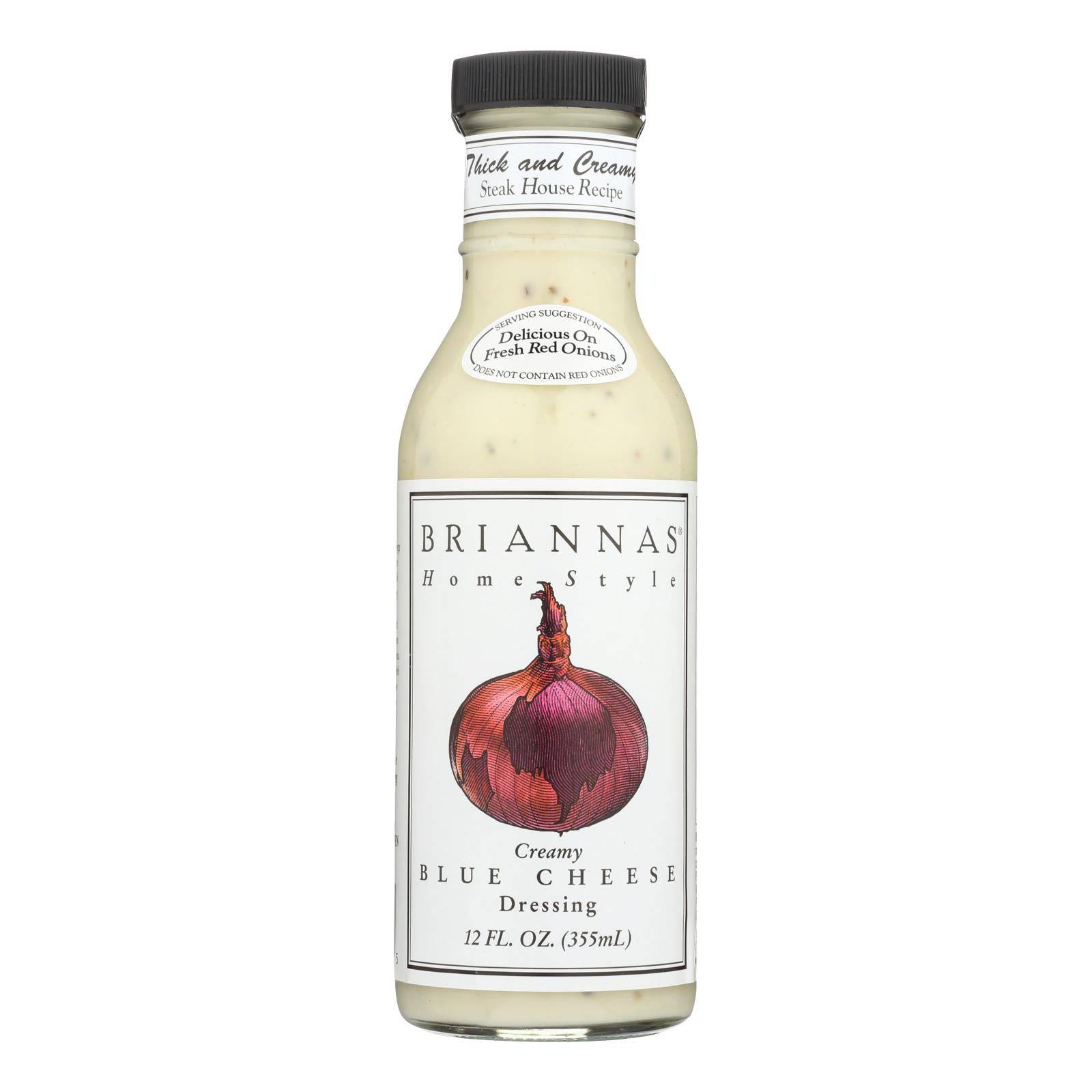 Brianna's - Salad Dressing - Creamy Blue Cheese - Case Of 6 - 12 Fl Oz. | OnlyNaturals.us