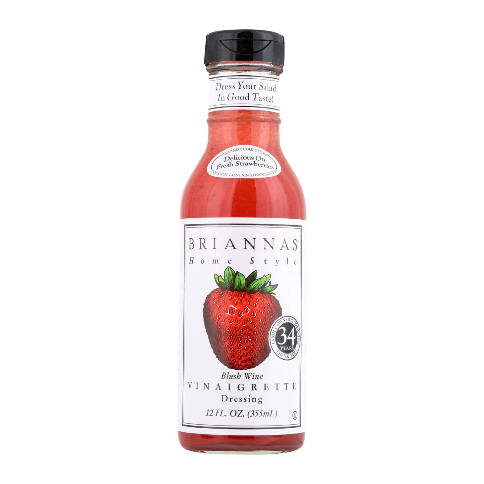 Buy Brianna's - Salad Dressing - Blush Wine Vinaigrette - Case Of 6 - 12 Fl Oz.  at OnlyNaturals.us