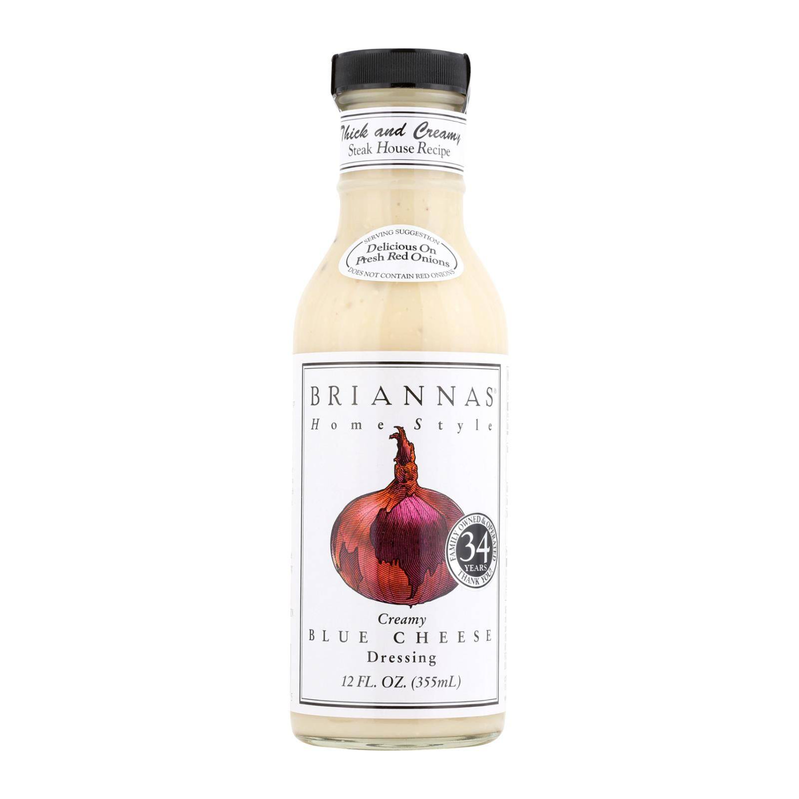 Brianna's - Salad Dressing - Creamy Blue Cheese - Case Of 6 - 12 Fl Oz. | OnlyNaturals.us