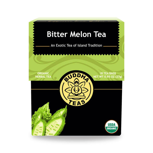 Buddha Teas - Organic Tea - Bitter Melon - Case Of 6 - 18 Count | OnlyNaturals.us