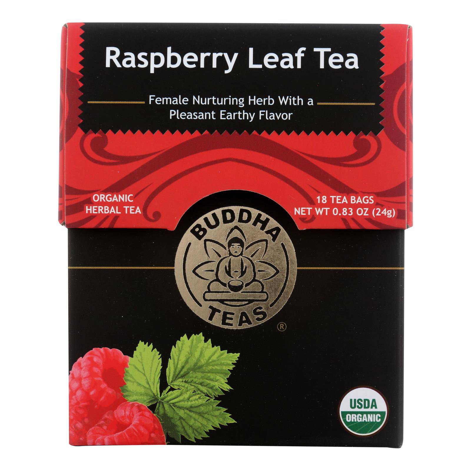 Buy Buddha Teas - Organic Tea - Raspberry Leaf - Case Of 6 - 18 Count  at OnlyNaturals.us