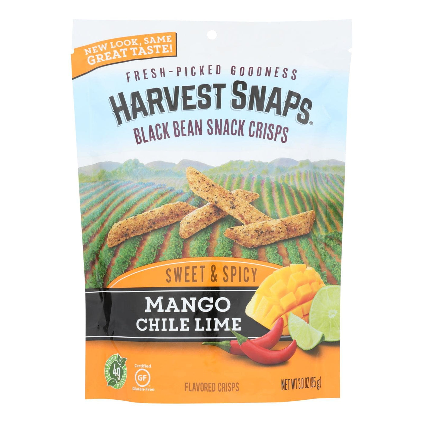 Buy Calbee Snapea Crisp - Black Bean Crisps - Mango Chile Lime - Case Of 12 - 3 Oz  at OnlyNaturals.us