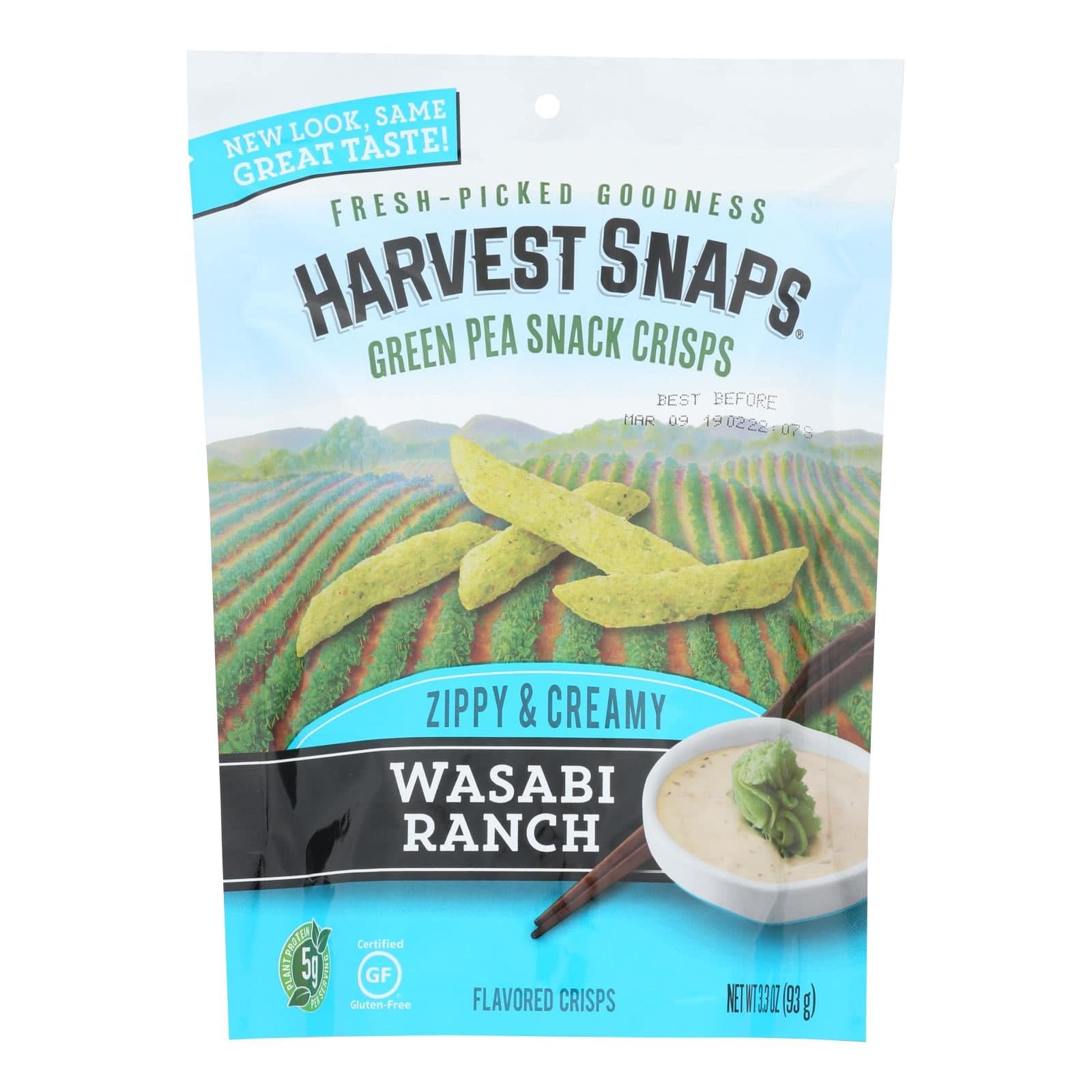 Buy Calbee Snapea Crisp - Snapea Crisps - Wasabi Ranch - Case Of 12 - 3.3 Oz  at OnlyNaturals.us