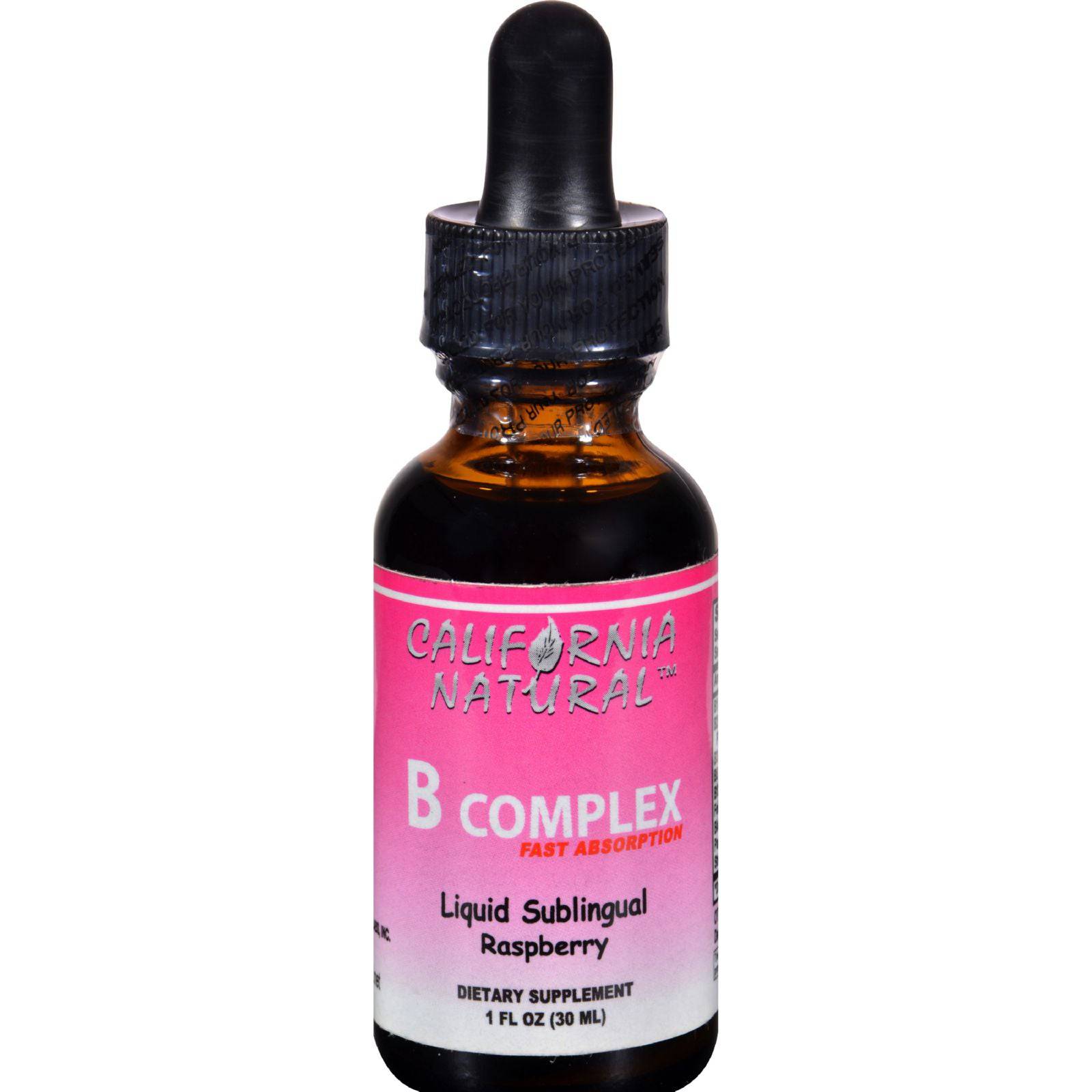 Buy California Natural Natural B Complex Sublingual Raspberry - 1 Fl Oz  at OnlyNaturals.us