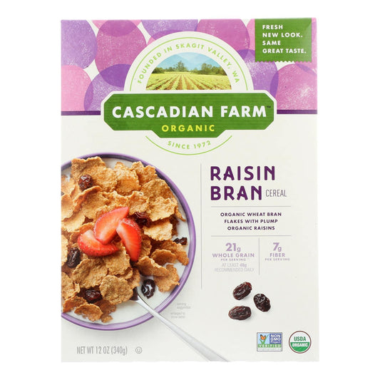 Cascadian Farm Organic Cereal - Raisin Bran - Case Of 10 - 12 Oz | OnlyNaturals.us
