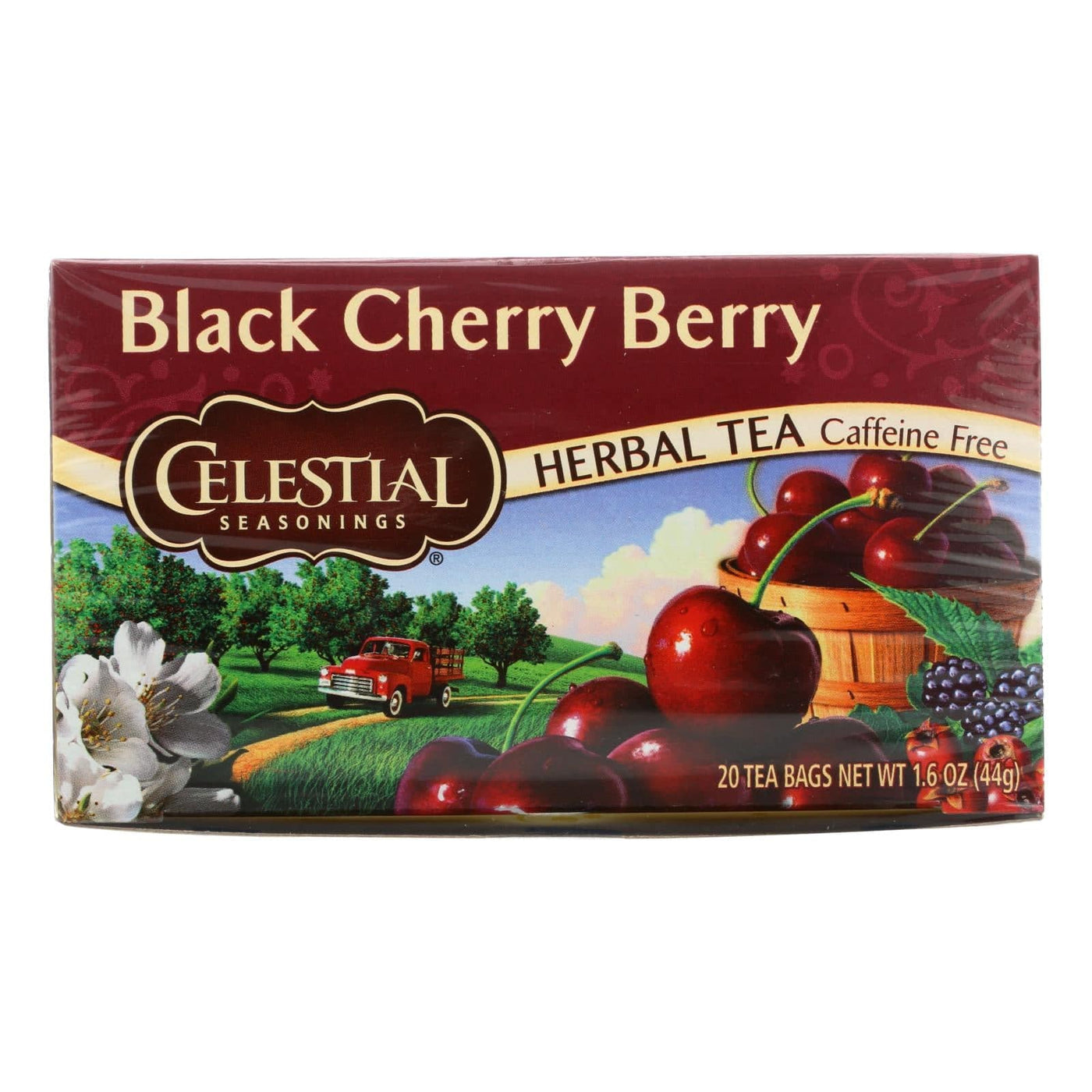 Celestial Seasonings Herbal Tea Caffeine Free Black Cherry Berry - 20 Tea Bags - Case Of 6 | OnlyNaturals.us