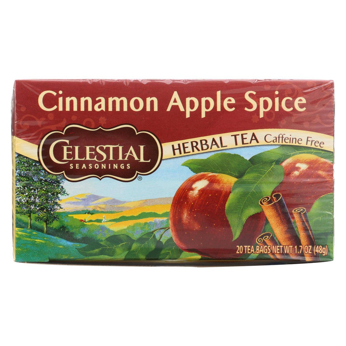 Celestial Seasonings Herbal Tea Caffeine Free Cinnamon Apple Spice - 20 Tea Bags - Case Of 6 | OnlyNaturals.us