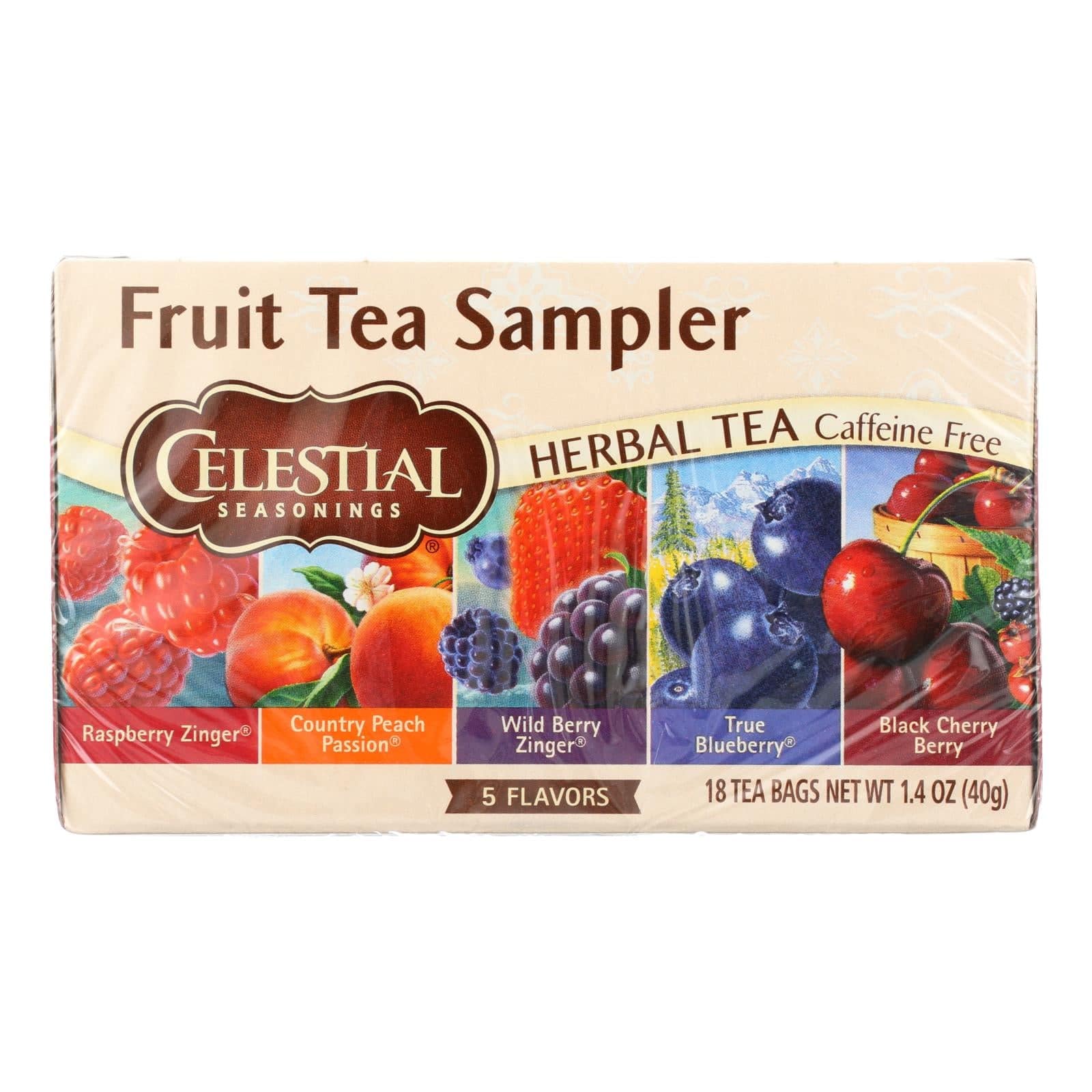 Celestial Seasonings Herbal Tea - Fruity Variety Pack - Case Of 6 - 18 Bag | OnlyNaturals.us