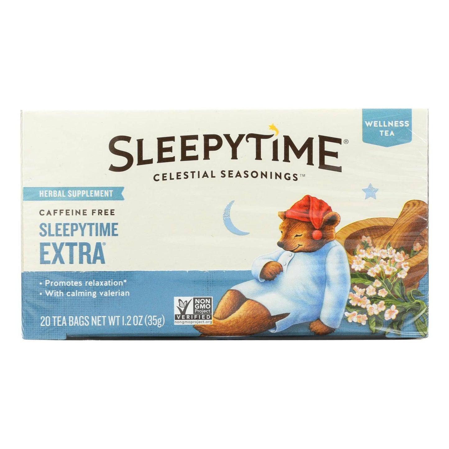 Buy Celestial Seasonings Sleepytime Herbal Tea Caffeine Free - 20 Tea Bags - Case Of 6  at OnlyNaturals.us