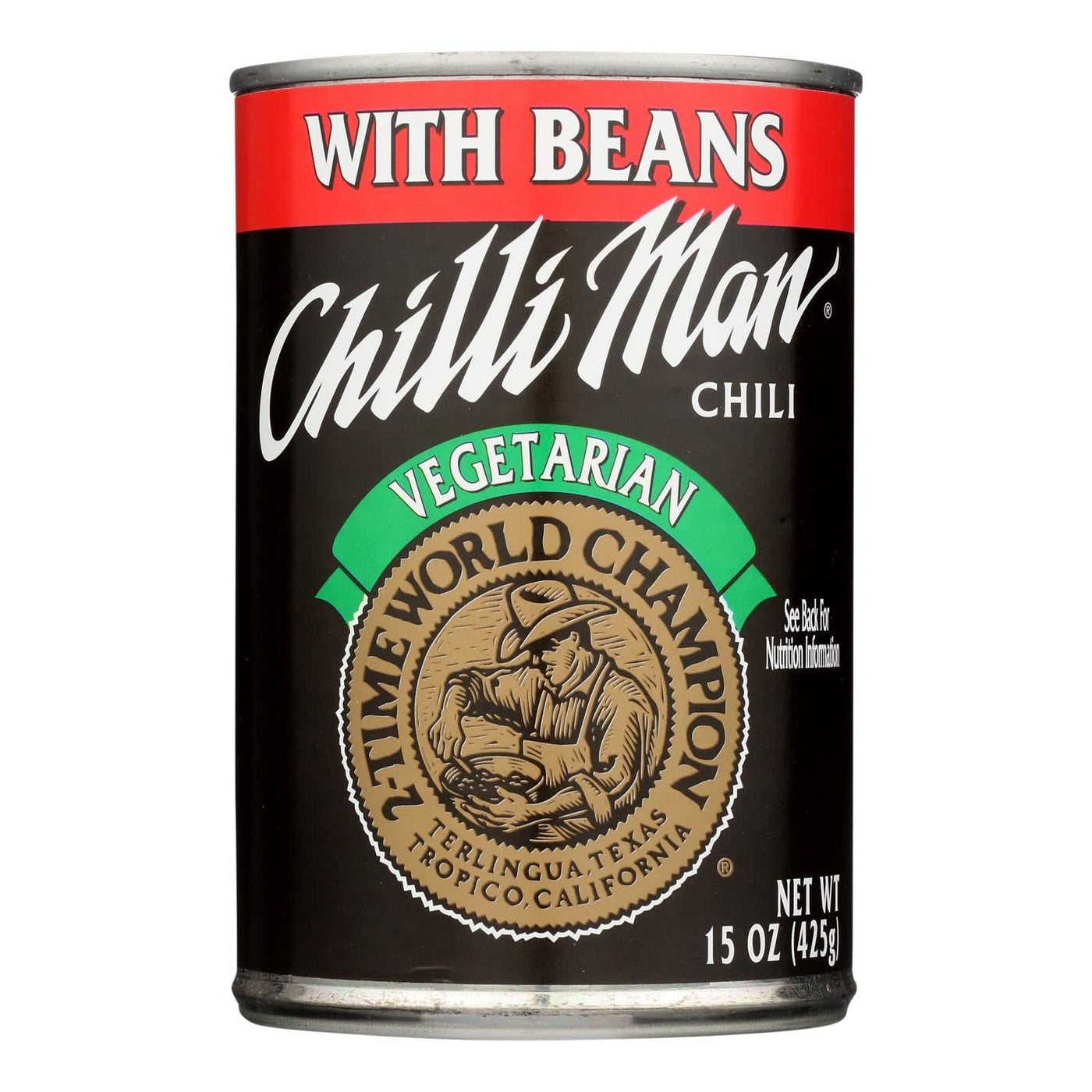Chilli Man Vegetarian Chili With Beans - Case Of 12 - 15 Oz | OnlyNaturals.us