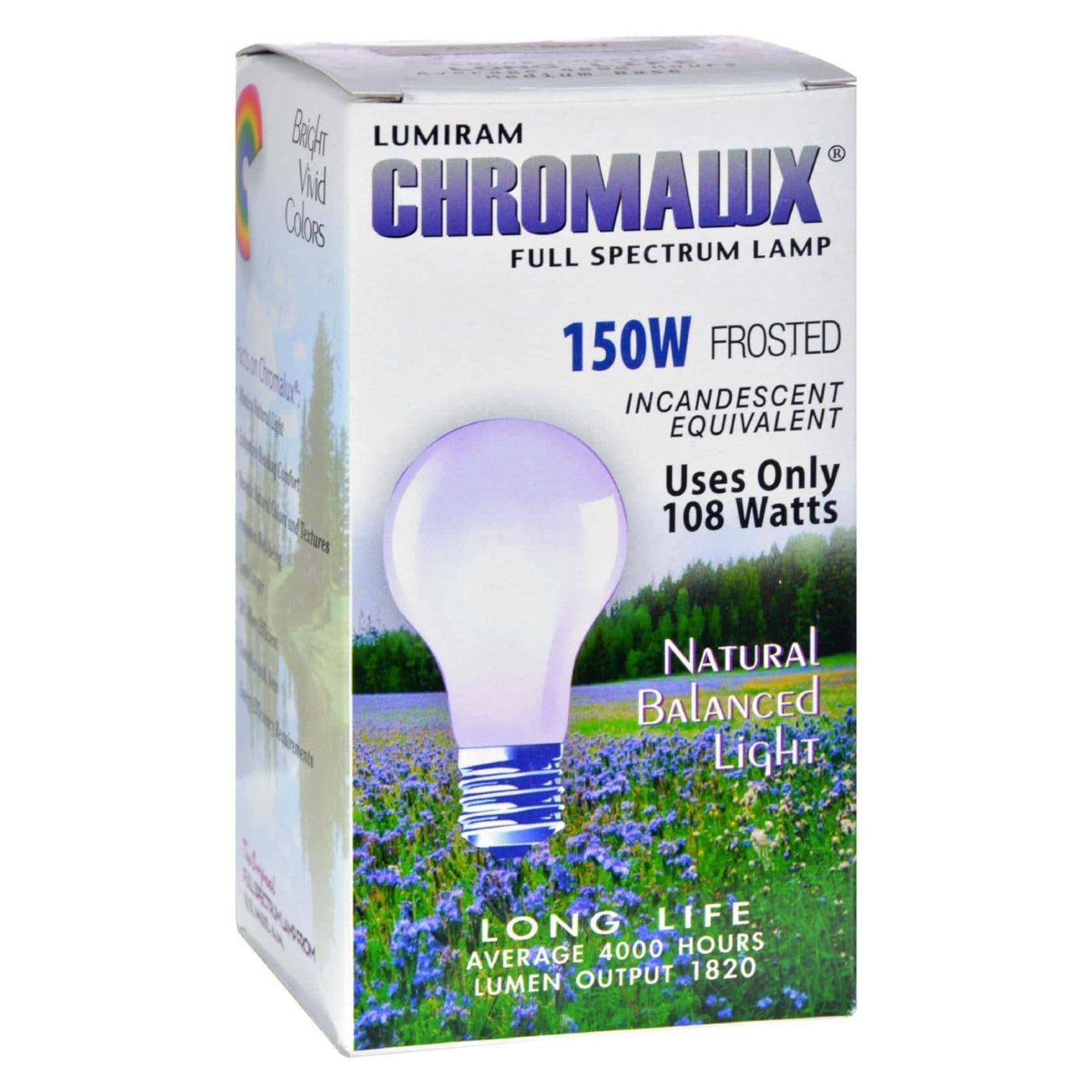 Buy Chromalux Frosted Light Bulb - 150 Watt - 150 Bulb  at OnlyNaturals.us