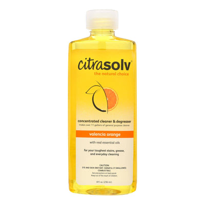Citrasolv Natural Cleaner And Degreaser Valencia Orange - 8 Fl Oz | OnlyNaturals.us