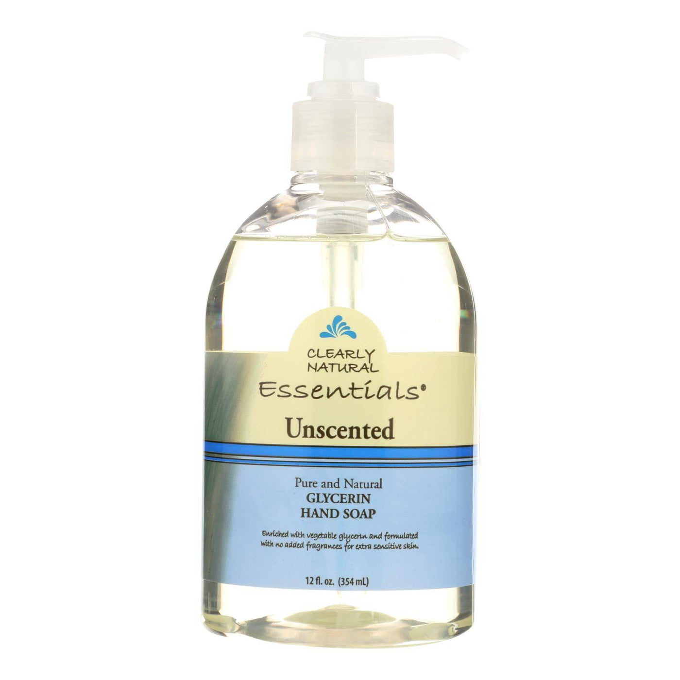 Clearly Natural Pure And Natural Glycerine Hand Soap Unscented - 12 Fl Oz | OnlyNaturals.us