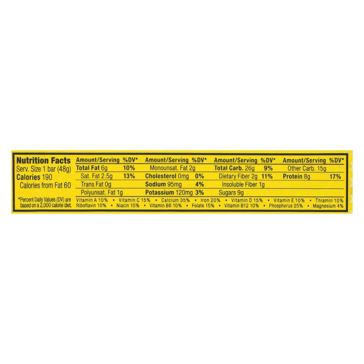 Clif Bar Luna Bar - Organic Lemon Zest - Case Of 15 - 1.69 Oz | OnlyNaturals.us