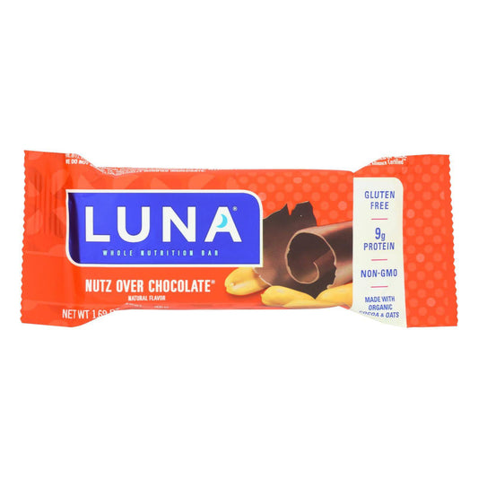 Clif Bar Luna Bar - Organic Nuts Over Chocolate - Case Of 15 - 1.69 Oz | OnlyNaturals.us