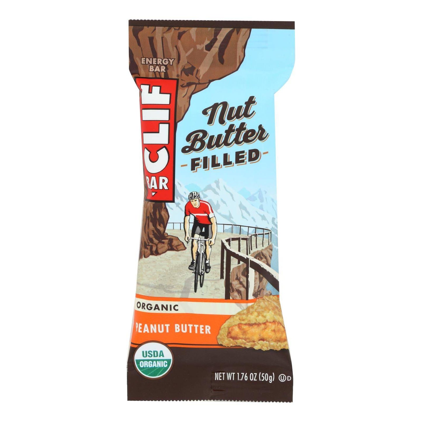 Buy Clif Bar Organic Nut Butter Filled Energy Bar - Peanut Butter - Case Of 12 - 1.76 Oz.  at OnlyNaturals.us