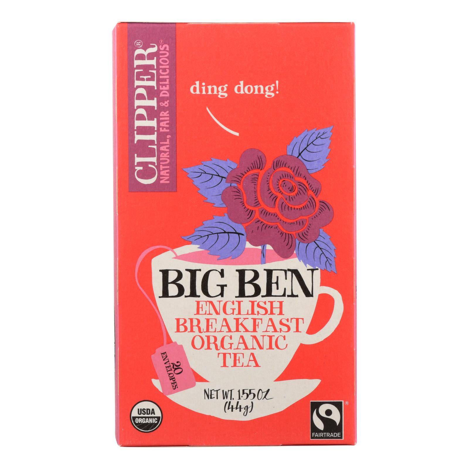 Clipper Tea - Organic Tea - Big Ben - Case Of 6 - 20 Bags | OnlyNaturals.us