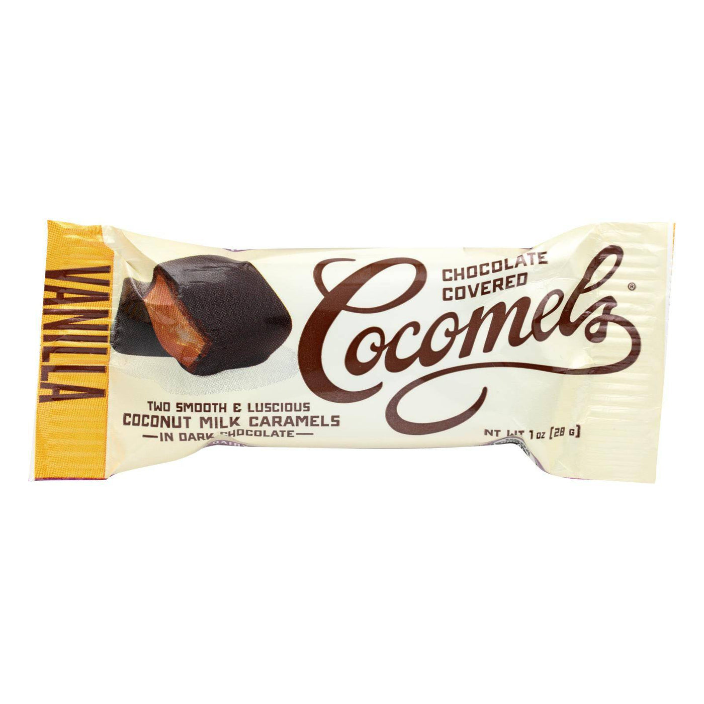 Cocomel - Dark Chocolate Covered Cocomel -s - Vanilla - Case Of 15 - 1 Oz. | OnlyNaturals.us