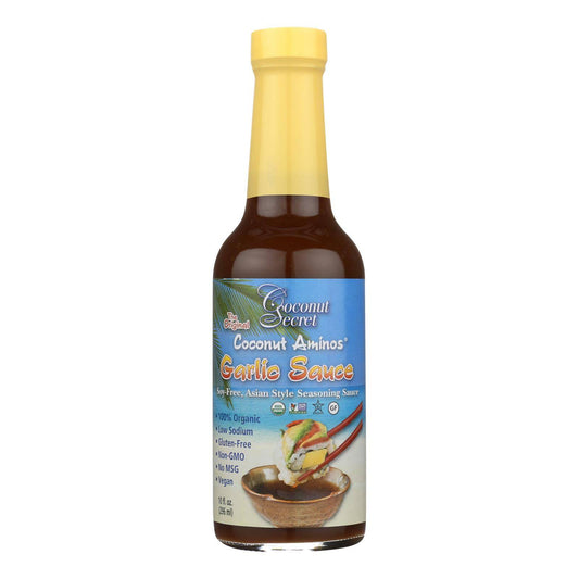 Coconut Secret - Coconut Aminos Garlic Sauce - Case Of 12 - 10 Fl Oz. | OnlyNaturals.us