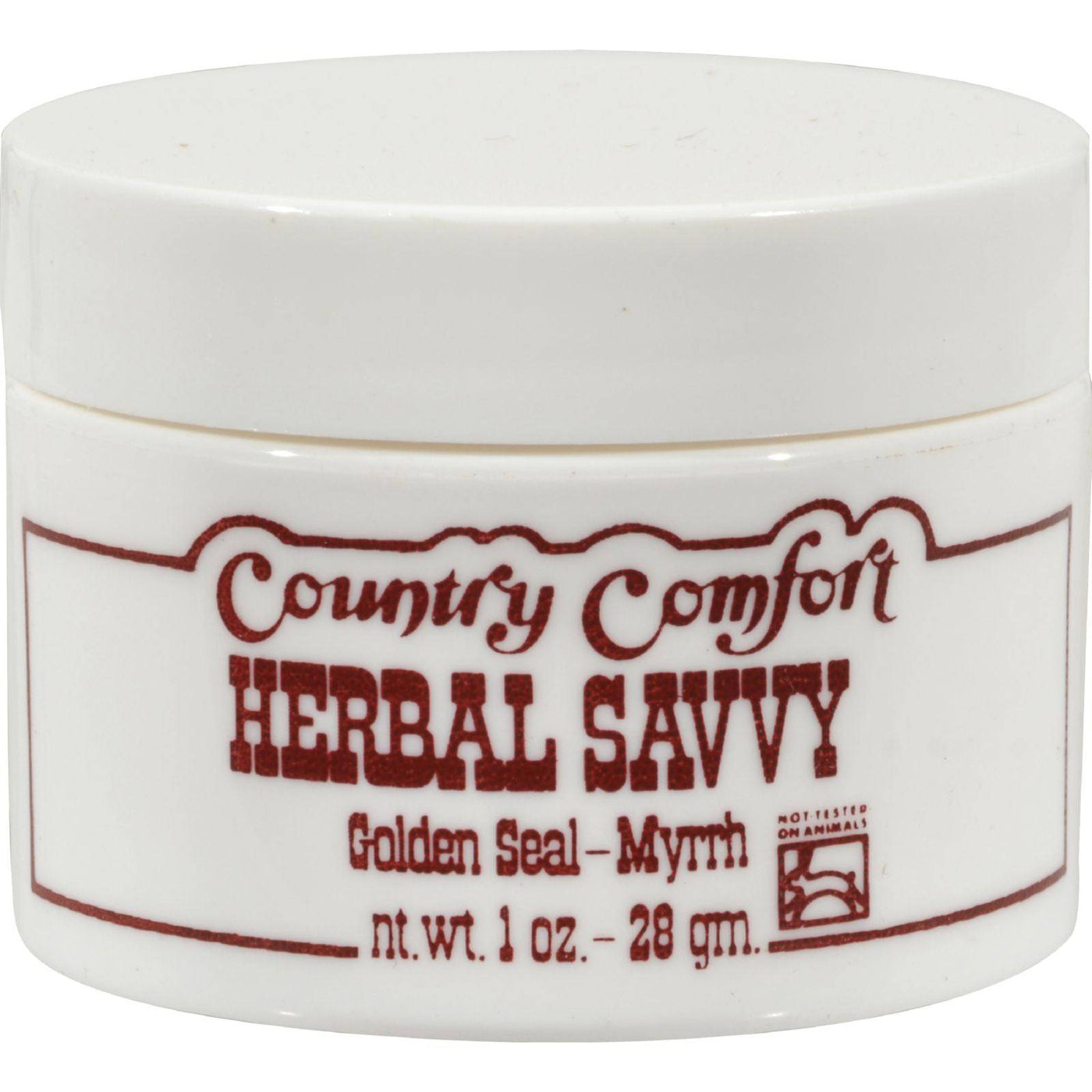 Buy Country Comfort Herbal Savvy Golden Seal-myrrh - 2 Oz  at OnlyNaturals.us