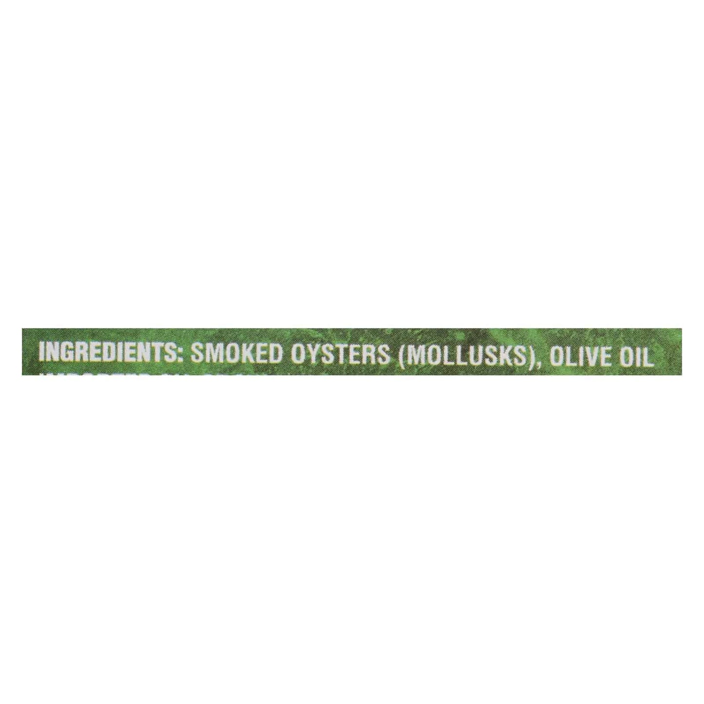 Buy Crown Prince Oysters - Naturally Smoked In Pure Olive Oil - 3 Oz - Case Of 18  at OnlyNaturals.us