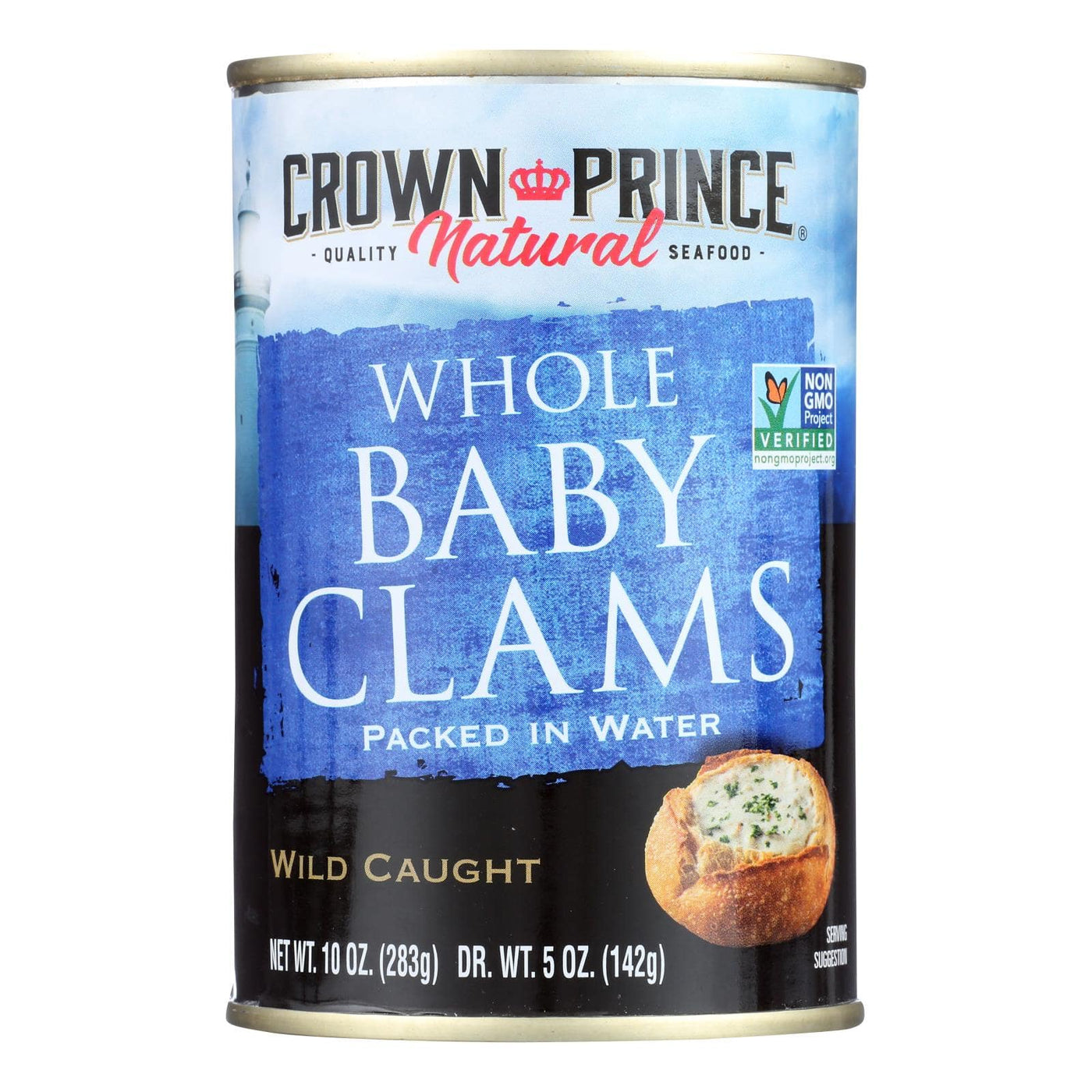 Buy Crown Prince Clams - Boiled Baby Clams In Water - Case Of 12 - 10 Oz.  at OnlyNaturals.us