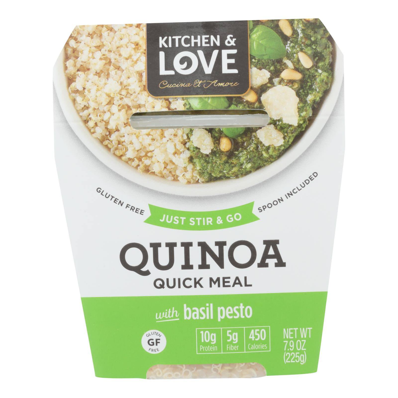 Cucina And Amore - Quinoa Meals - Basil Pesto - Case Of 6 - 7.9 Oz. | OnlyNaturals.us
