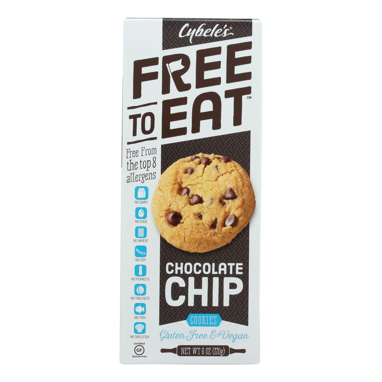 Cybel's Free To Eat Chocolate Chip Cookies - Case Of 6 - 6 Oz. | OnlyNaturals.us
