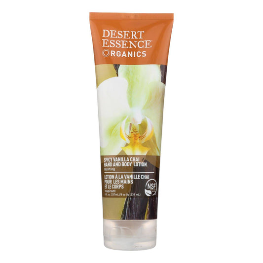 Desert Essence - Hand And Body Lotion Organics Vanilla Chai - 8 Fl Oz | OnlyNaturals.us