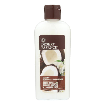 Desert Essence - Soft Curls Hair Cream Coconut - 6.4 Fl Oz | OnlyNaturals.us