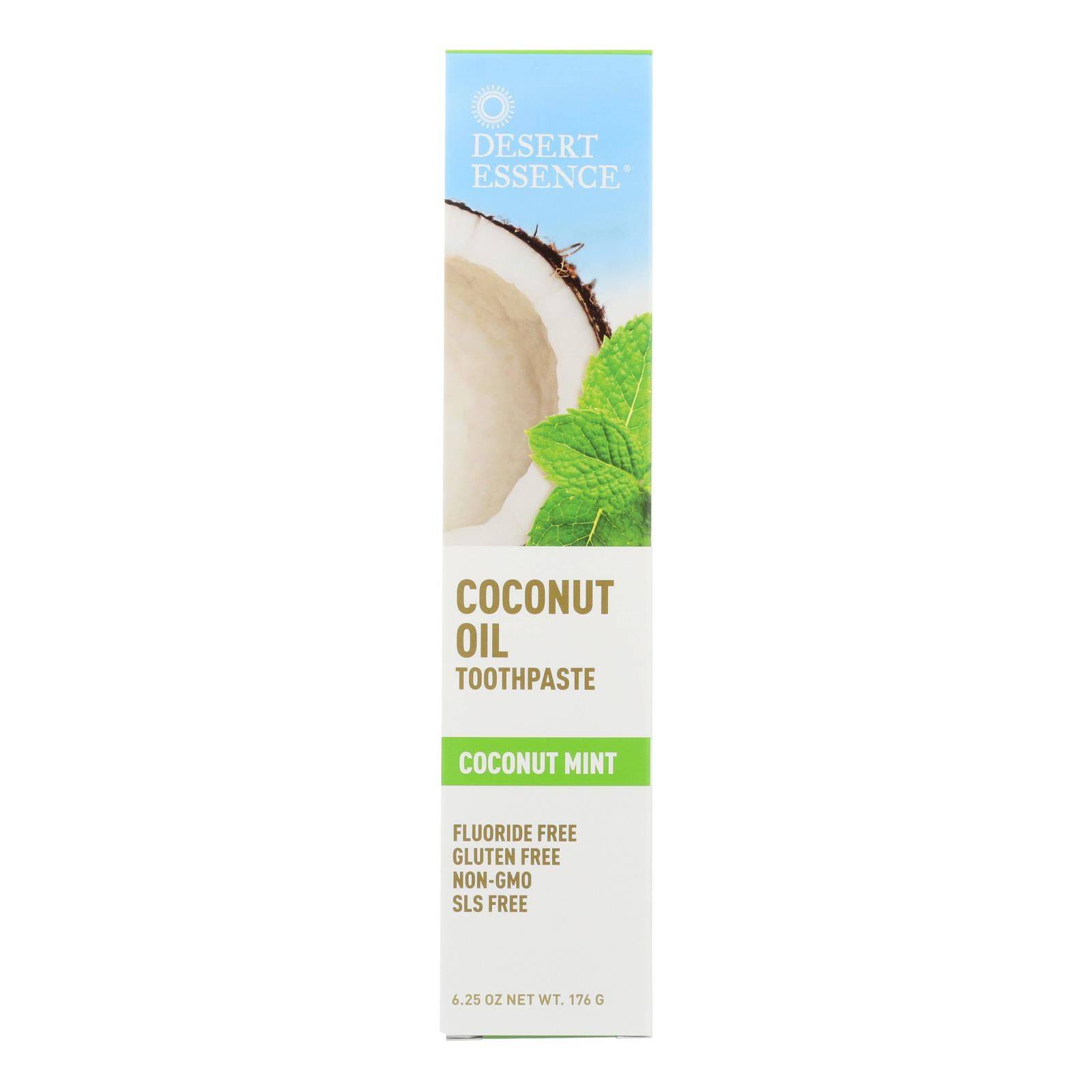 Buy Desert Essence - Coconut Oil Toothpaste - Mint - 6.25 Oz  at OnlyNaturals.us