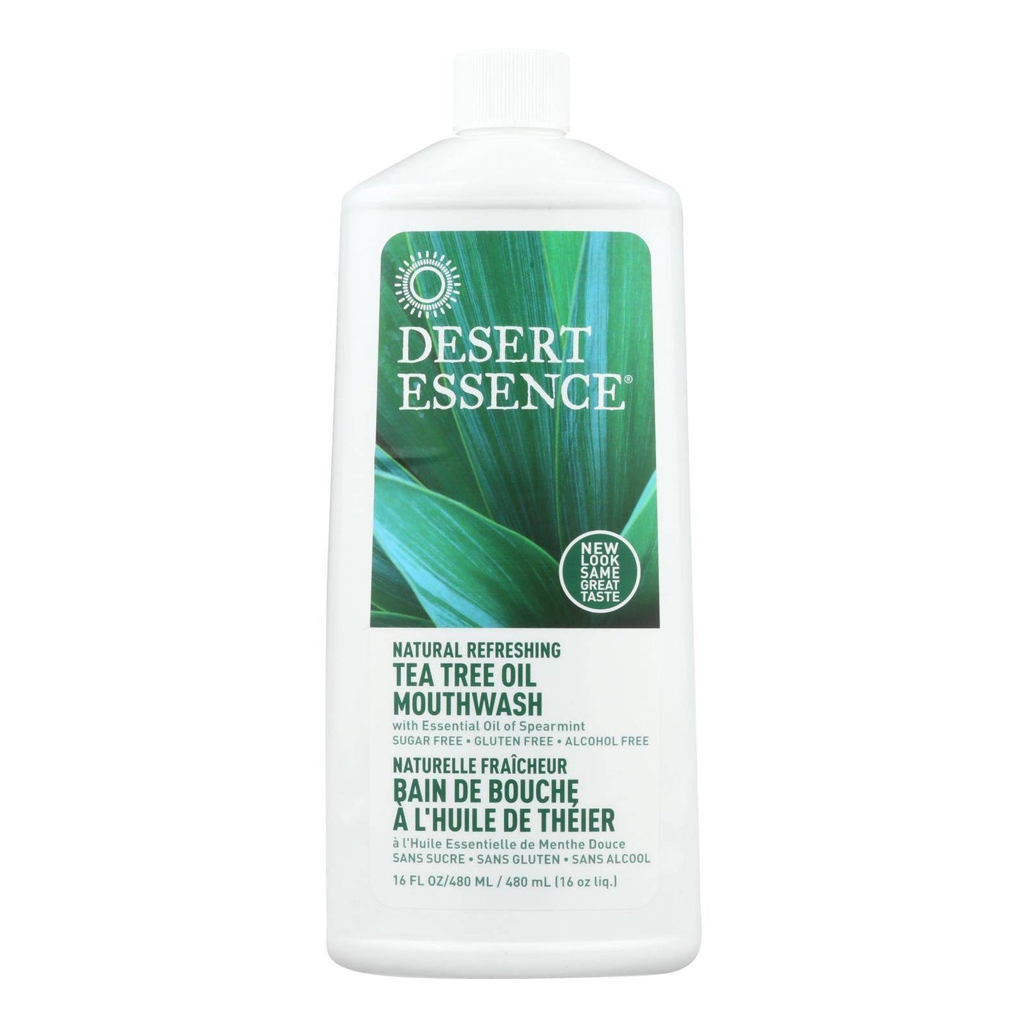 Desert Essence - Natural Refreshing Tea Tree Oil Mouthwash - 16 Fl Oz | OnlyNaturals.us