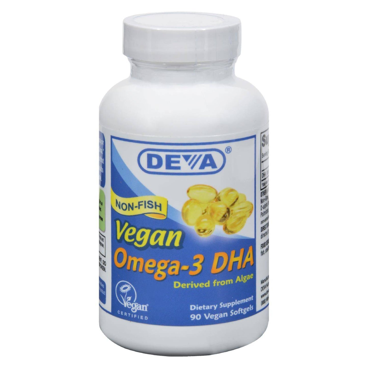 Deva Vegan Vitamins - Omega-3 Dha - 90 Vegan Softgels | OnlyNaturals.us