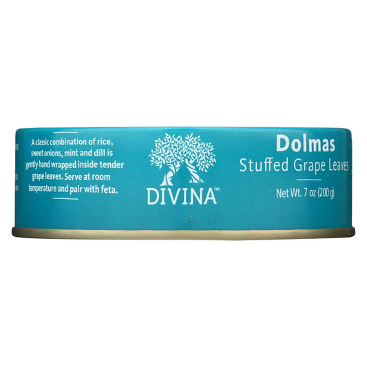 Divina - Dolmas Stuffed Grape Leaves - Case Of 12 - 7 Oz. | OnlyNaturals.us