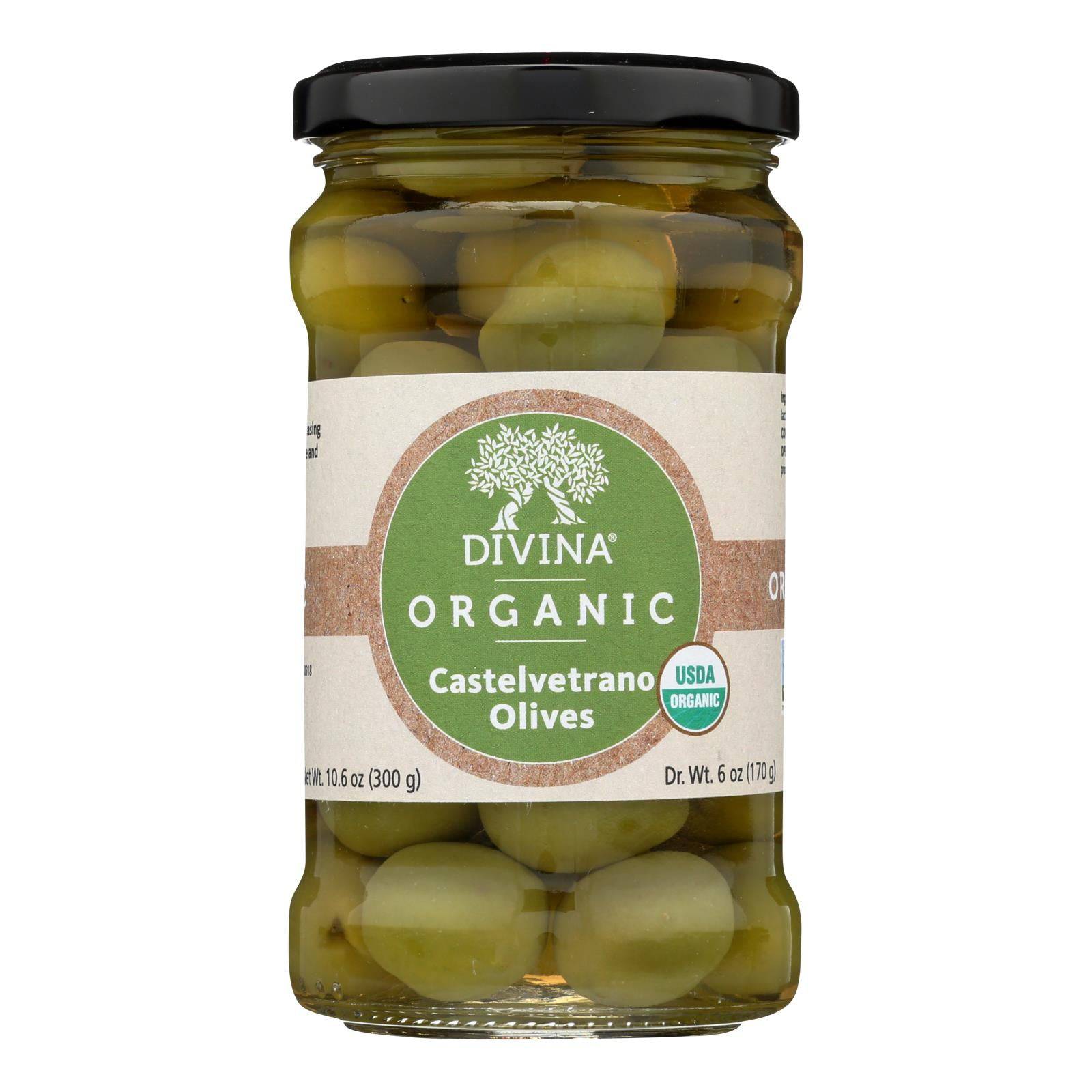 Divina - Olives Castelvetrano - Case Of 6 - 6 Oz | OnlyNaturals.us