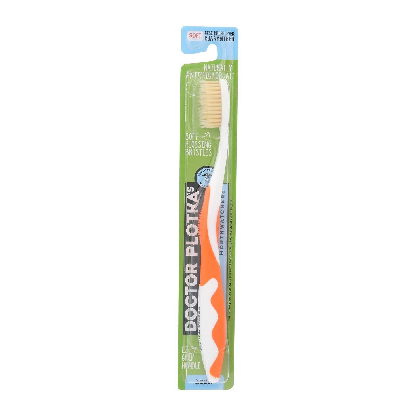 Mouth Watchers A-b Adult Orange Toothbrush - 1 Each - Ct | OnlyNaturals.us