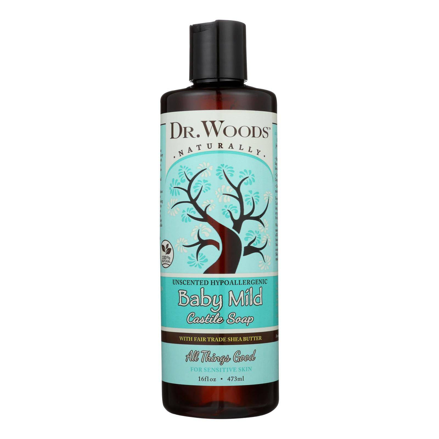 Dr. Woods Shea Vision Pure Castile Soap Baby Mild With Organic Shea Butter - 16 Fl Oz | OnlyNaturals.us