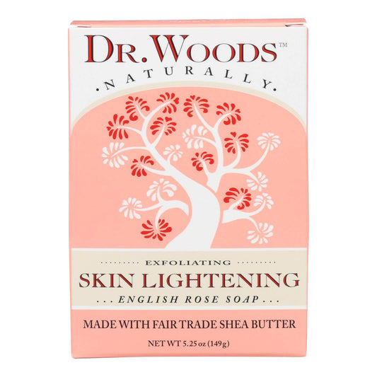 Dr. Woods Bar Soap Skin Lightening English Rose - 5.25 Oz | OnlyNaturals.us