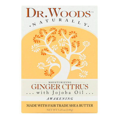 Dr. Woods Castile Bar Soap Ginger Citrus - 5.25 Oz | OnlyNaturals.us