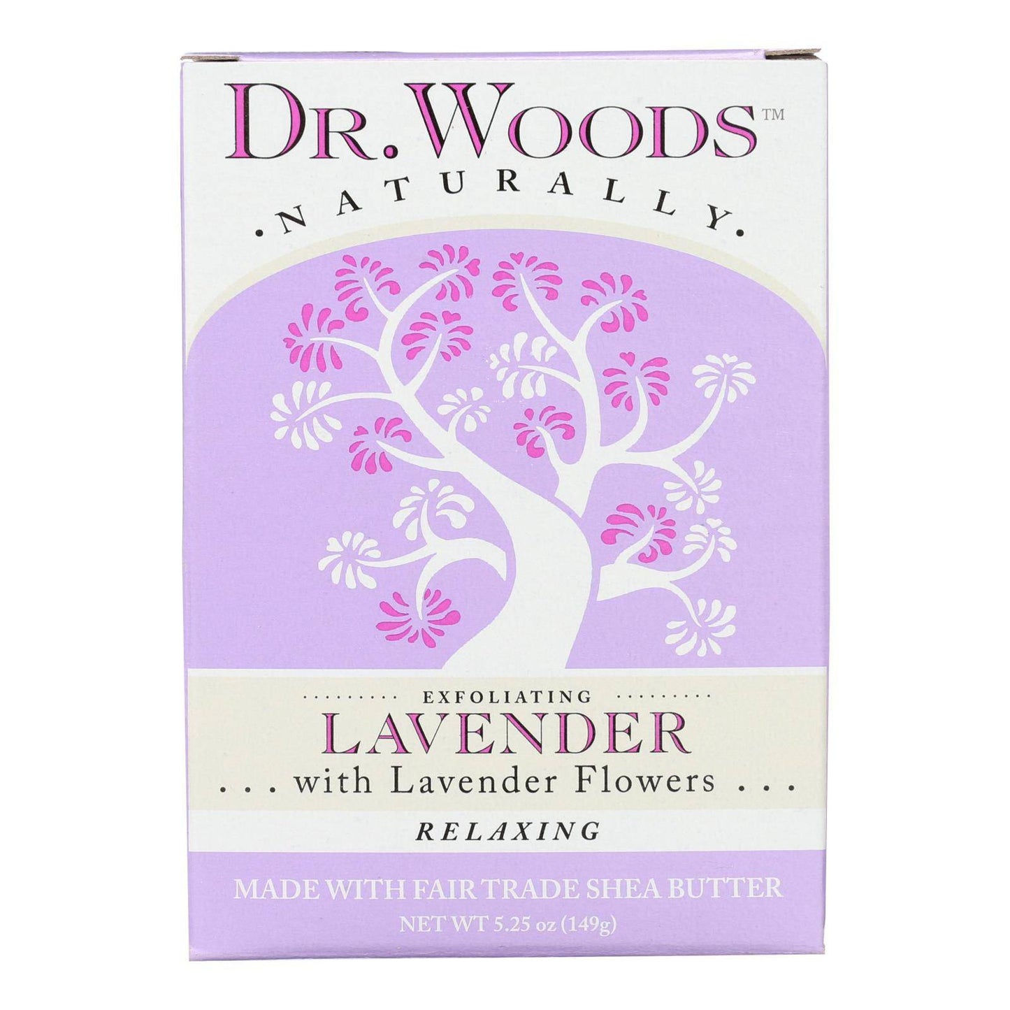 Dr. Woods Castile Bar Soap Lavender - 5.25 Oz | OnlyNaturals.us