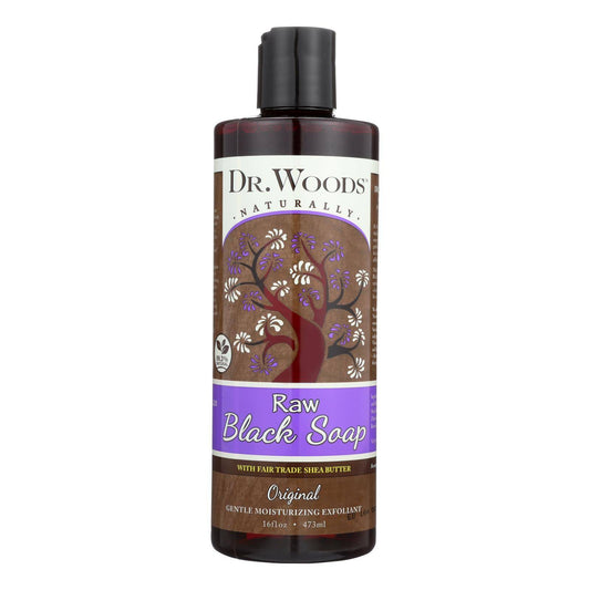 Dr. Woods Shea Vision Pure Black Soap With Organic Shea Butter - 16 Fl Oz | OnlyNaturals.us