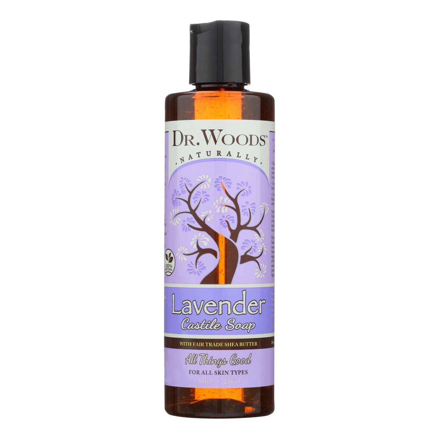 Dr. Woods Shea Vision Pure Castile Soap Lavender With Organic Shea Butter - 8 Fl Oz | OnlyNaturals.us