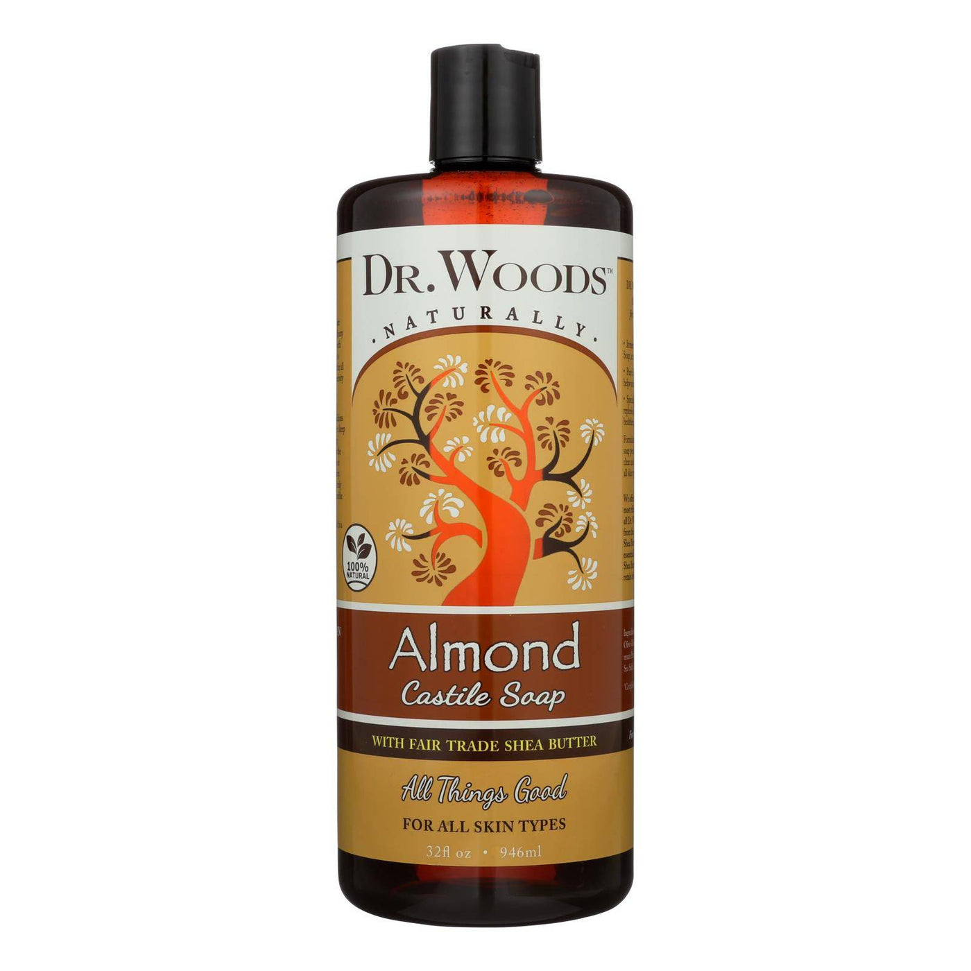 Buy Dr. Woods Shea Vision Pure Castile Soap With Organic Shea Butter Almond - 32 Fl Oz  at OnlyNaturals.us