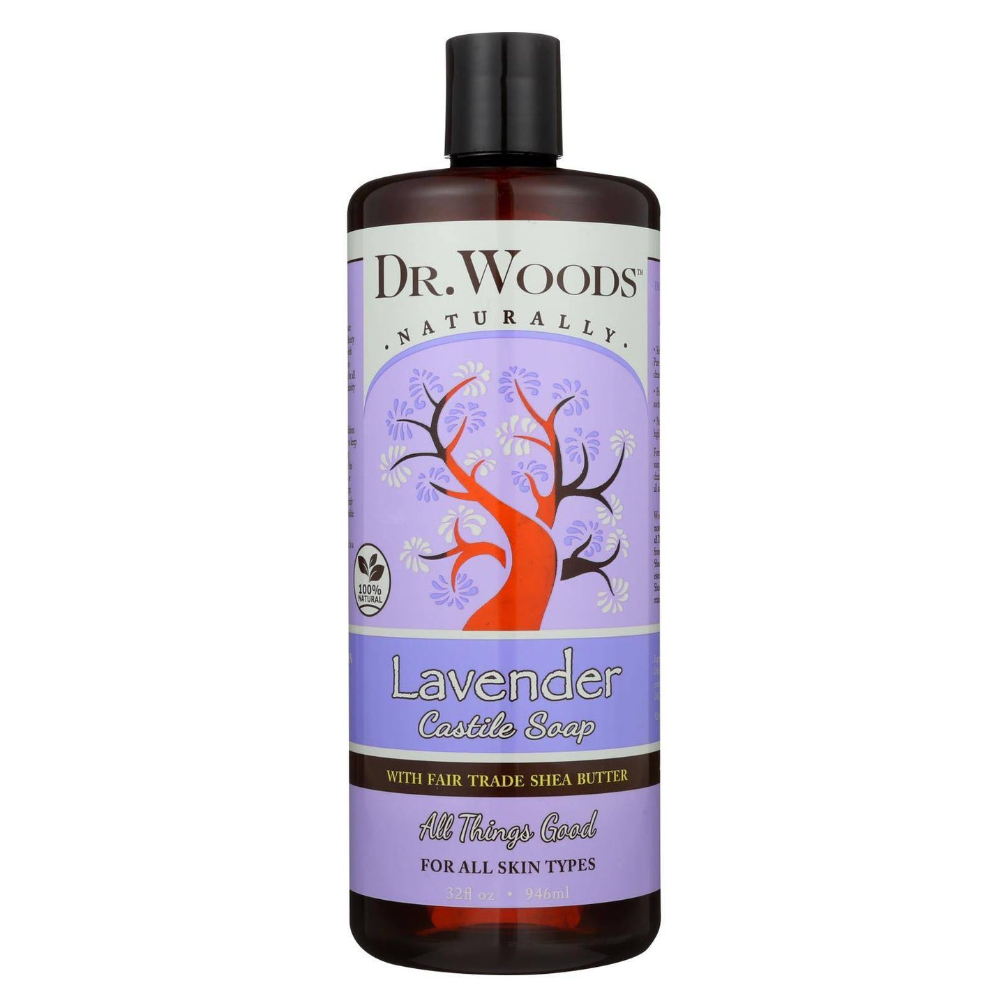 Dr. Woods Shea Vision Soothing Lavender Castile Soap - 32 Oz | OnlyNaturals.us